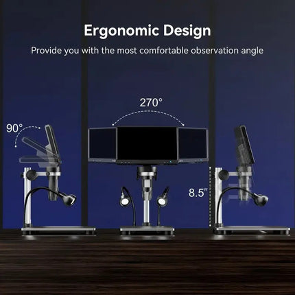 Digital Microscope with 7 Inch Screen, Coin Microscope with LED Lights – image 8