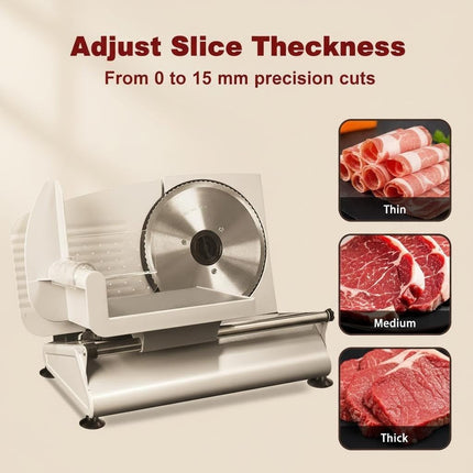 Electric Meat Slicer Machine with Two 7.5 Inch Blades – image 7
