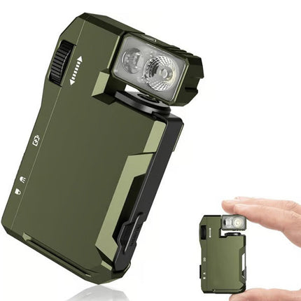 Mini Flashlight 400 Lumens, Pocket EDC Flashlight with Clip and Rotatable Head, Small LED Flashlight with RGB Modes