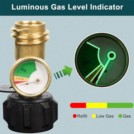 Propane Tank Gauge, Brass Gas Pressure Gauge – image 11