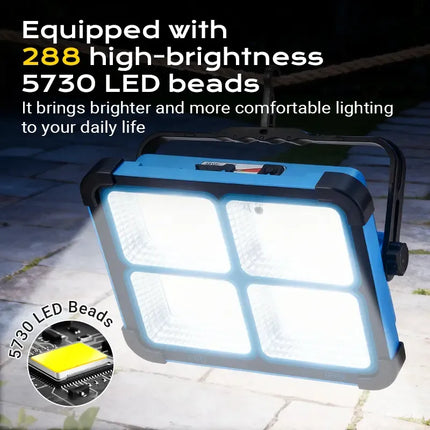 Rechargeable LED Work Light, Solar Work Light with Power Bank – image 8