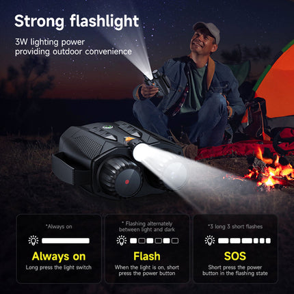 Night Vision Goggles 4K, Digital Night Vision Device with 3 Inch Screen and 10x Zoom – image 8