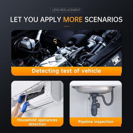 Borescope Camera with 8 LED Lights, Waterproof Pipe Inspection Camera for Car – image 6