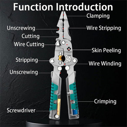 Electrician Pliers 20 in 1, Multi Function Pliers for Electrical Work