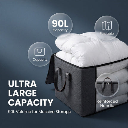 Clothes Storage Bags with Zipper, Comforter Storage Bags with Window – image 5