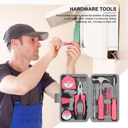 Household Tool Set with Storage Box, Pink Tool Set – image 7