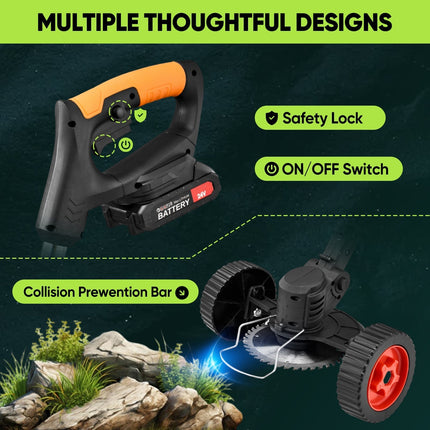Cordless Weed Eater with Blades, Electric Weed Wacker – image 8