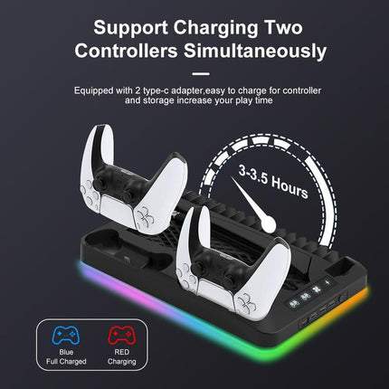 PS5 Controller Charging Dock with Cooling Fan – image 6