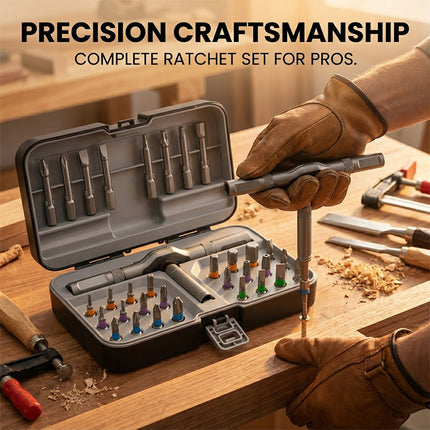 Precision Screwdriver Set with Ratchet Handle, Magnetic Ratchet Screwdriver with S2 Bits – image 11