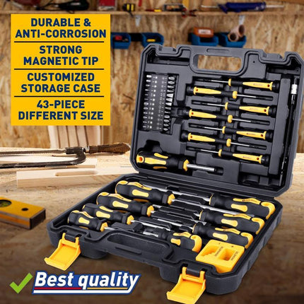 Magnetic Screwdriver Set with Case, Hand Tools with Magnetic Bit Holder – image 6