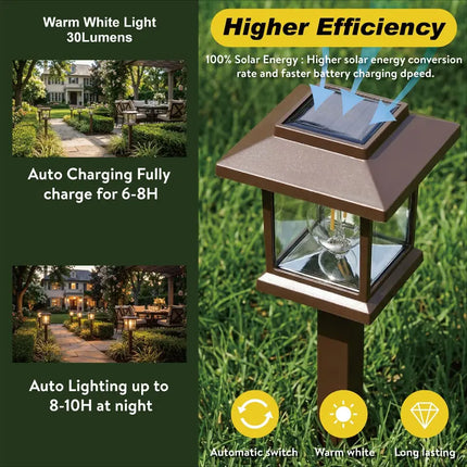 Outdoor Solar Lights for Yard, 2 Pack – image 9