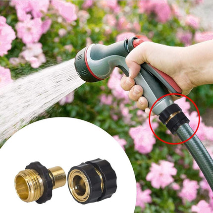 Garden Hose Quick Connector 3/4 Inch, Aluminum Water Hose Quick Connect Fittings – image 6