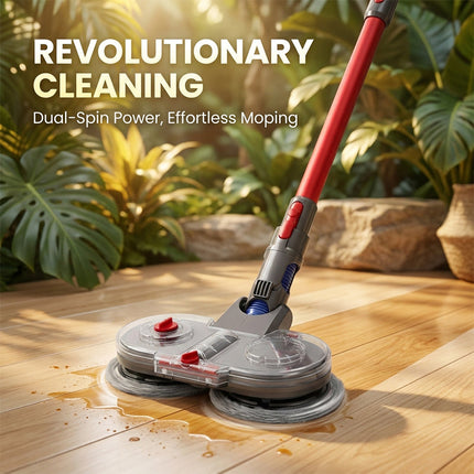 Electric Spinning Mop Head for Dyson V6 V7 V8 V10 V11, Vacuum Mop Attachment for Hard Floors with 6 Washable Pads – image 8