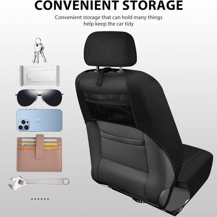 Leather Car Seat Covers with Rhinestones – image 7