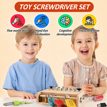 Fine Motor Skills Toy, Wooden Busy Board – image 7