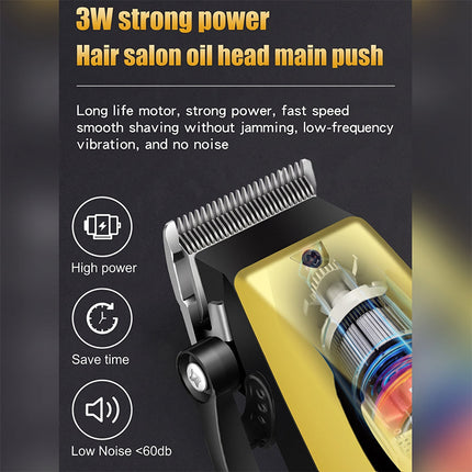 Professional Hair Clipper with Guide Combs