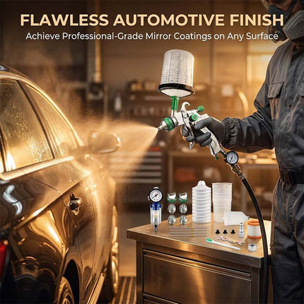 HVLP Air Spray Gun, Automotive Paint Spray Gun Kit – image 7