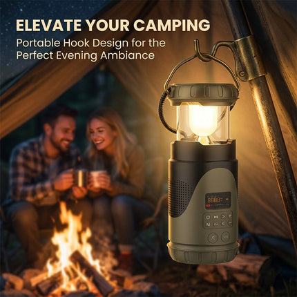 Emergency Camping Lantern Flashlight, Weather Radio with Hand Crank and Solar – image 5