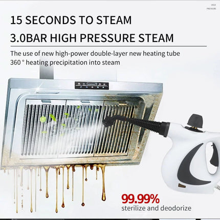 Handheld Steam Cleaner with 8 Accessories, Chemical Free Steam Cleaner for Home – image 12