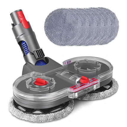 Electric Spinning Mop Head for Dyson V6 V7 V8 V10 V11, Vacuum Mop Attachment for Hard Floors with 6 Washable Pads 2