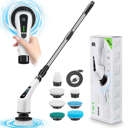 Floor Scrubber Electric Spin Cleaner, Cordless Bathroom Scrubber for Tub and Tile – image 5