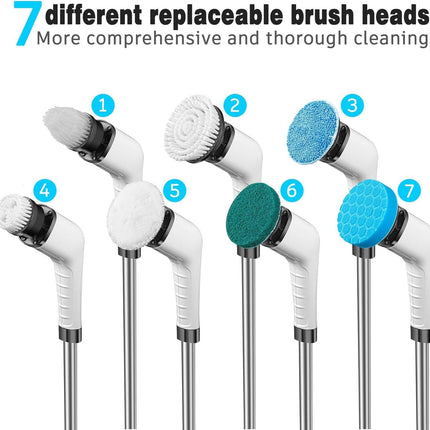 Floor Scrubber Electric Spin Cleaner, Cordless Bathroom Scrubber for Tub and Tile