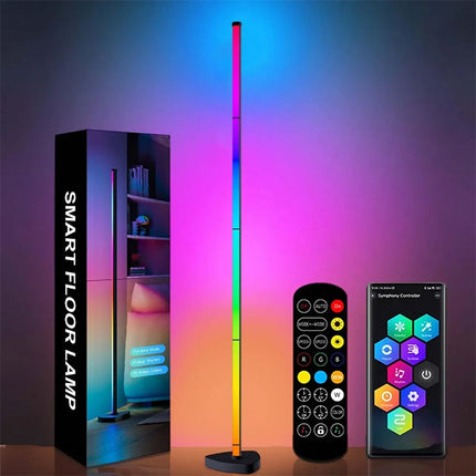 RGB Corner Floor Lamp with Remote, LED Floor Lamp with Music Sync – image 8