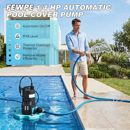 Automatic Pool Cover Pump with Check Valve – image 7