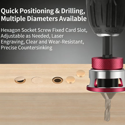 Countersink Drill Bit Set with Depth Stop, 4 Piece HSS Drill Bit for Wood and Drywall – image 6