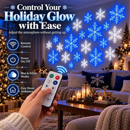 Snowflake Lights, Christmas Wall Decor – image 10