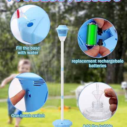 Bubble Machine for Kids, Standing Party Bubble Machine with Music – image 7