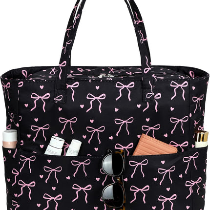 Large Tote Bag for Beach and Pool, Beach Tote with Waterproof Wet Pocket for Grocery – image 45