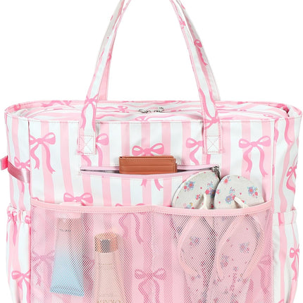 Large Tote Bag for Beach and Pool, Sandproof Beach Bag with Zipper – image 38