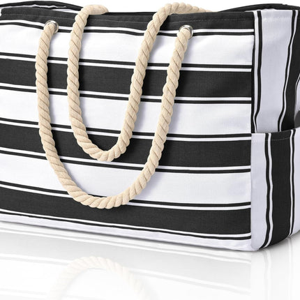 Beach Tote Bag Sandproof, Pool Bag and Gym Tote with Zip Top – image 29