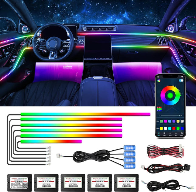 Car Ambient Light, Car LED Lights Interior with App Control
