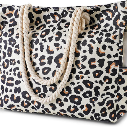 Beach Tote Bag, Waterproof Tote Bag with Zipper – image 10
