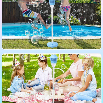 Bubble Machine for Kids, Standing Party Bubble Machine with Music, Outdoor Toys for Girls and Boys, Bubble Blower – image 10