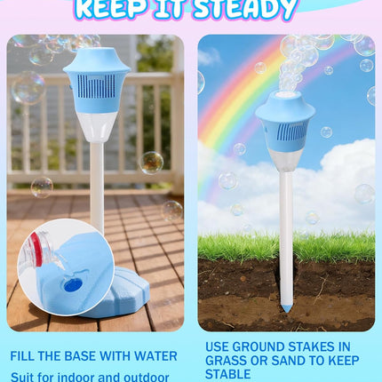 Bubble Machine for Kids, Standing Party Bubble Machine with Music – image 11