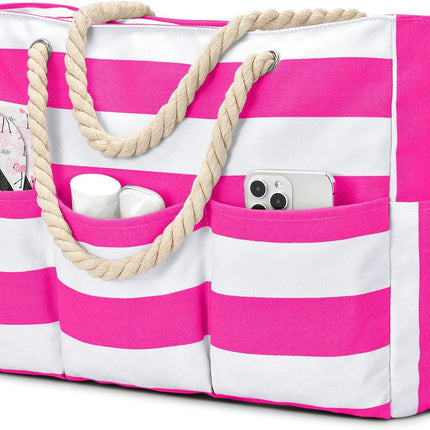 Beach Tote Bag, Waterproof Beach Bag with Pockets and Adjustable Shoulder Strap – image 14