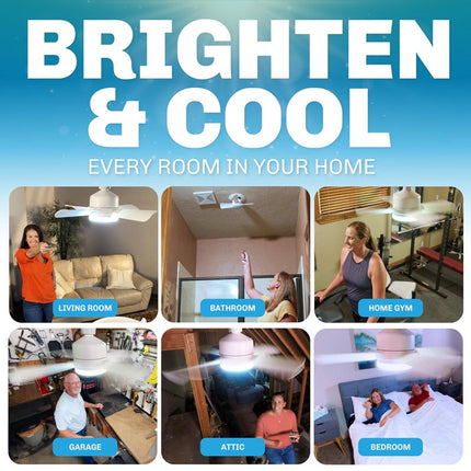 Ceiling Fan Light with Remote Control, Screw In Ceiling Fan Bulb – image 6