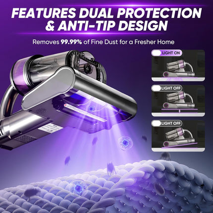 Mattress Vacuum Cleaner, Handheld Vacuum Cleaner for Bed and Sofa – image 8