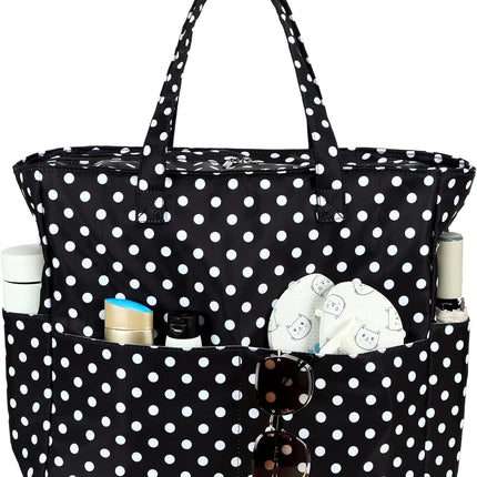 Large Tote Bag for Beach and Pool, Beach Tote with Waterproof Wet Pocket for Grocery – image 33
