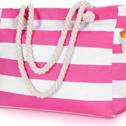 Beach Tote Bag, Waterproof Tote Bag with Zipper – image 14