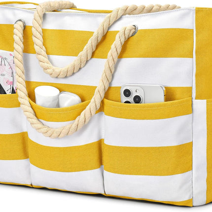 Beach Tote Bag, Waterproof Beach Bag with Pockets and Adjustable Shoulder Strap – image 10