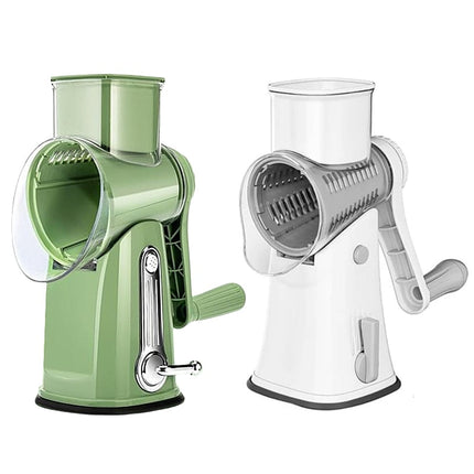 Rotary Cheese Grater Shredder with 5 Blades, Vegetable Cutter – image 18