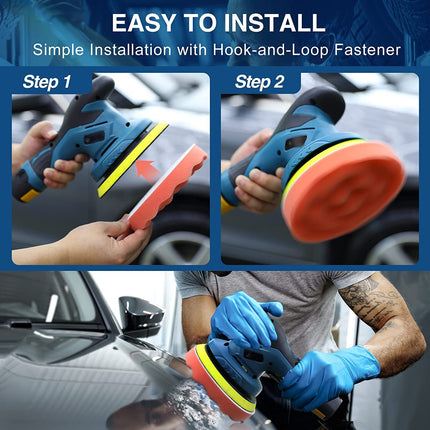 Cordless Car Polisher, Car Buffer Polisher with 6 Speeds – image 13