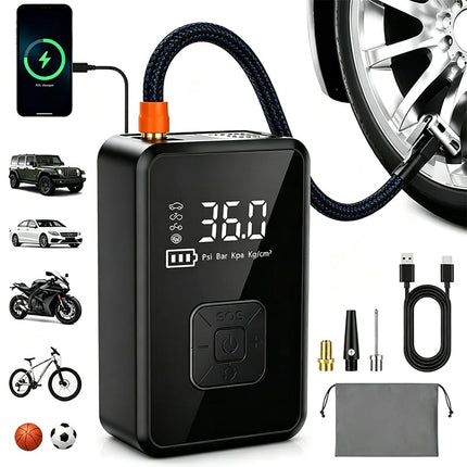 Portable Air Compressor for Car Tires, Bike Pump – image 10