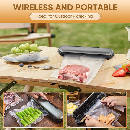 Vacuum Sealer Machine with Bag Cutter, Vacuum Sealer Bags and Roll for Freezer Storage – image 8
