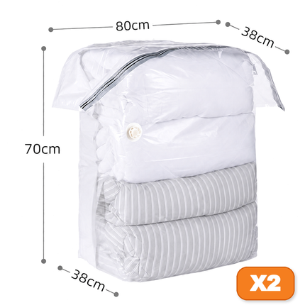 Vacuum Storage Bags for Clothes, Blanket Storage Bags for Comforters and Pillows – image 13