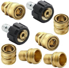 Garden Hose Adapter for Pressure Washer, 8 Pack Garden Hose Quick Connect Set, Pressure Washer Parts with Hose Connector